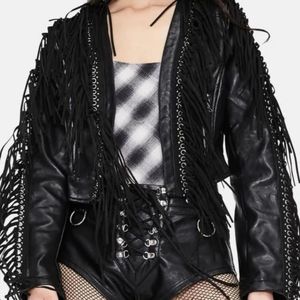 AZALEA WANG OLIVIER FRINGE JACKET